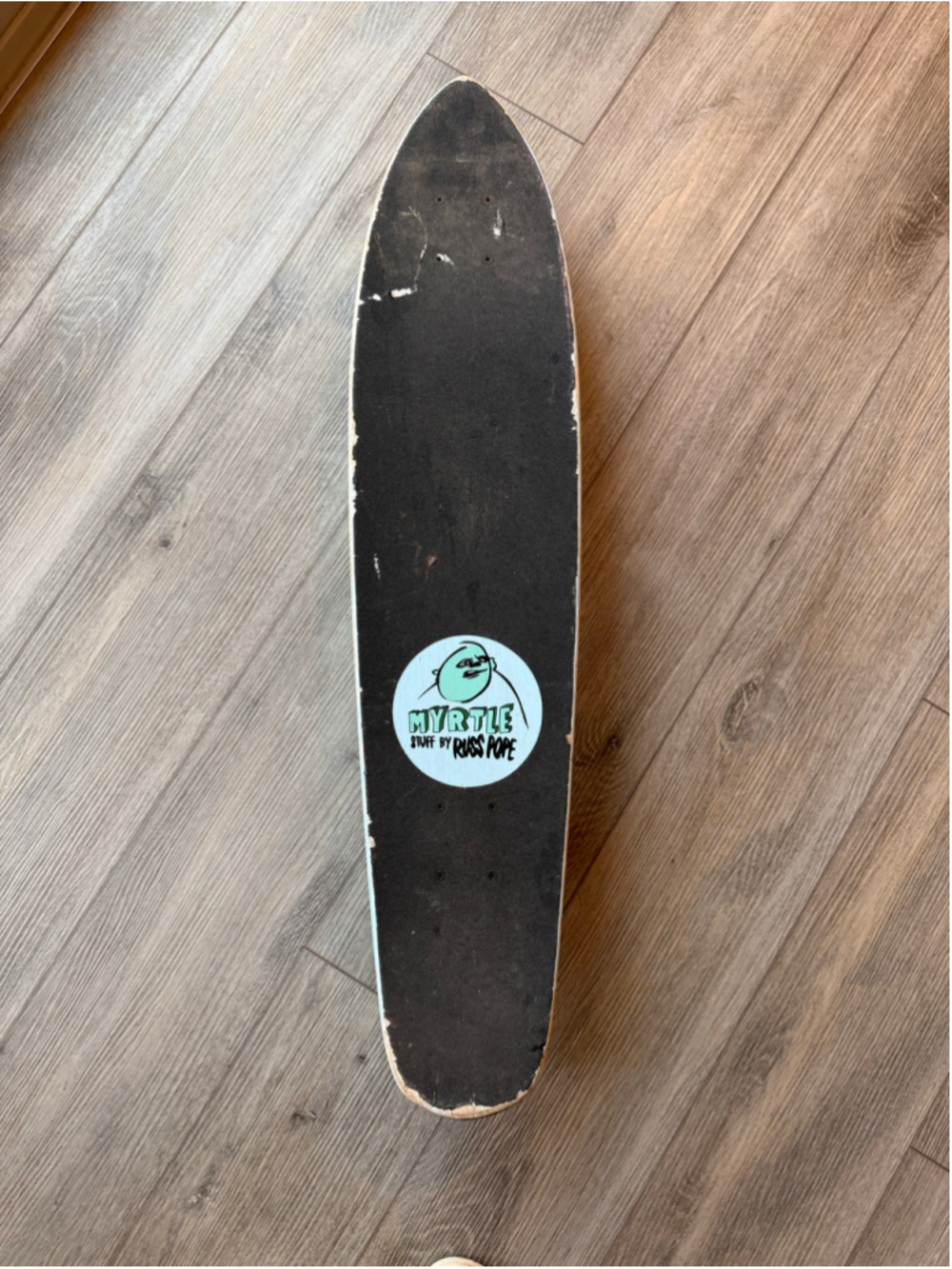VINTAGE RARE RUSS POPE MYRTLE SKATEBOARD LONGBOARD 33" - Picture 8 of 8